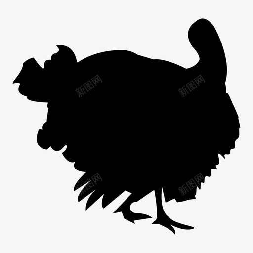 火鸡动物宠物图标svg_新图网 https://ixintu.com 动物 宠物 火鸡