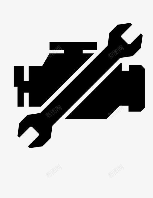 发动机故障代码错误图标svg_新图网 https://ixintu.com 代码 发动机故障 故障 错误