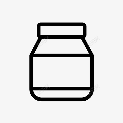 坚果容器包装图标svg_新图网 https://ixintu.com 包装 坚果 容器 涂抹