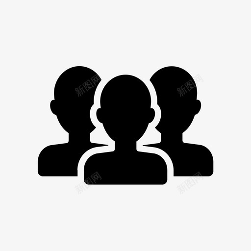 群组客户会员图标svg_新图网 https://ixintu.com tema 会员 会员账户 客户 群组