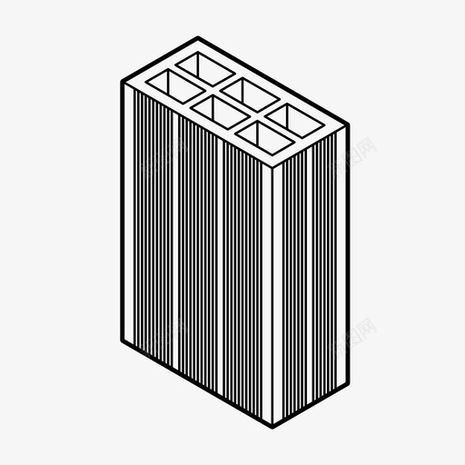 砖建筑陶瓷块图标svg_新图网 https://ixintu.com 墙 建筑 砖 陶瓷块