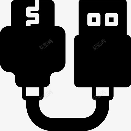 hdmi到usb电缆连接器图标svg_新图网 https://ixintu.com hdmi到usb smashicons连接器电缆实心 电缆 连接器