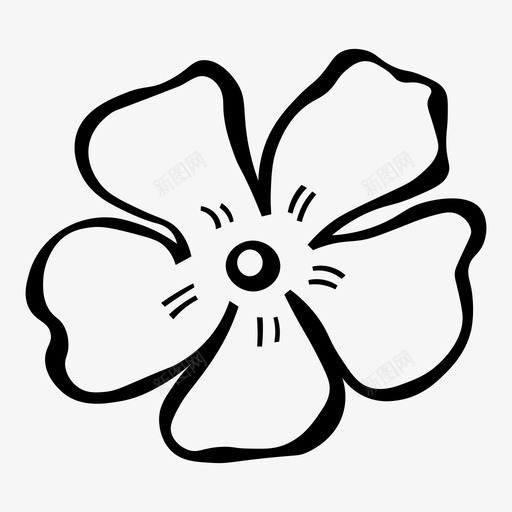 花自然三色堇图标svg_新图网 https://ixintu.com 三色堇 自然 花 花中提琴