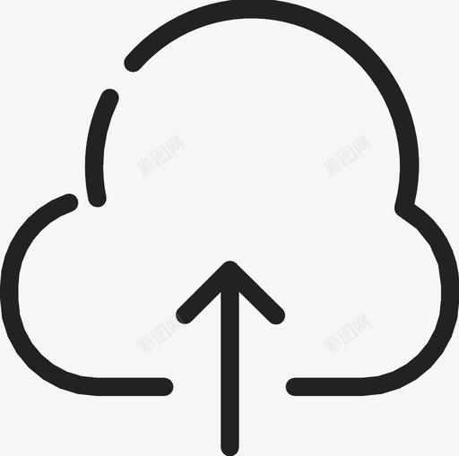 云上传保存图标svg_新图网 https://ixintu.com 云上传 保存