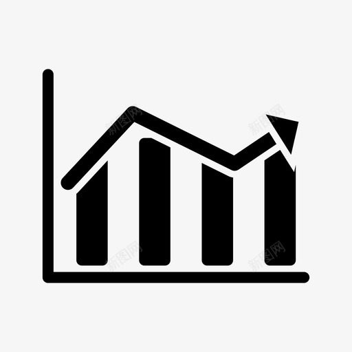 条形图图形增加图标svg_新图网 https://ixintu.com 变化 图形 增加 条形图