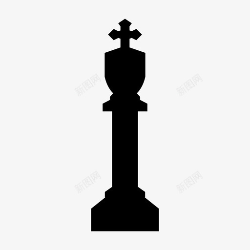 国王棋类游戏象棋图标svg_新图网 https://ixintu.com 国王 棋子 棋类游戏 象棋