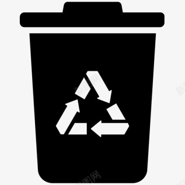 可回收可回收垃圾箱回收图标图标