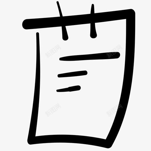 便笺文件信件图标svg_新图网 https://ixintu.com 便笺 信件 文件 涂鸦综合办公室 纸张 页面