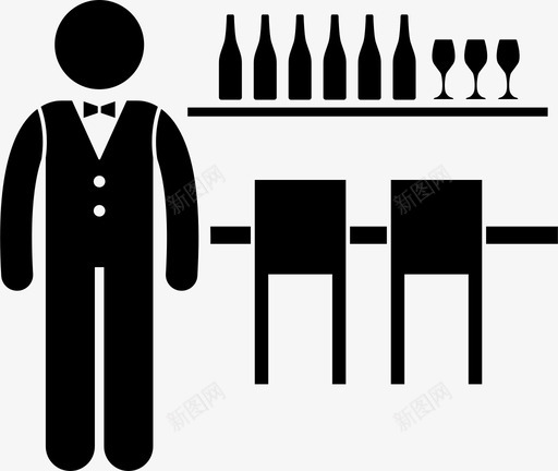 酒保酒馆小酒馆图标svg_新图网 https://ixintu.com 小酒馆 烹饪工作 酒保 酒馆