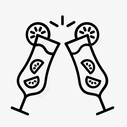鸡尾酒酒庆祝图标svg_新图网 https://ixintu.com 庆祝 聚会 酒 饮料 鸡尾酒