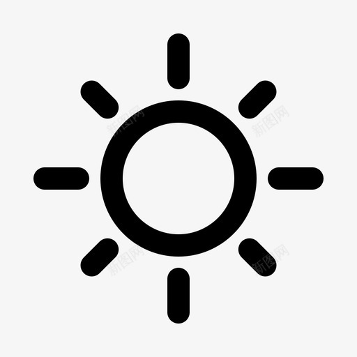 太阳亮度光图标svg_新图网 https://ixintu.com 亮度 光 太阳 杂