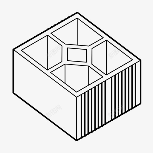砖建筑陶瓷块图标svg_新图网 https://ixintu.com 墙 建筑 砖 陶瓷块
