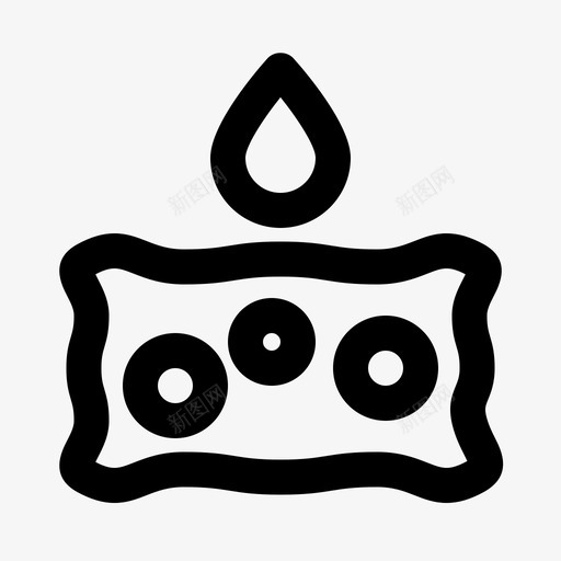 吸收海绵其他图标svg_新图网 https://ixintu.com 其他 吸收 海绵