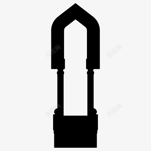 伊斯兰图案拱门建筑图标svg_新图网 https://ixintu.com 伊斯兰图案 图案 建筑 拱门 斋月 清真寺 窗户