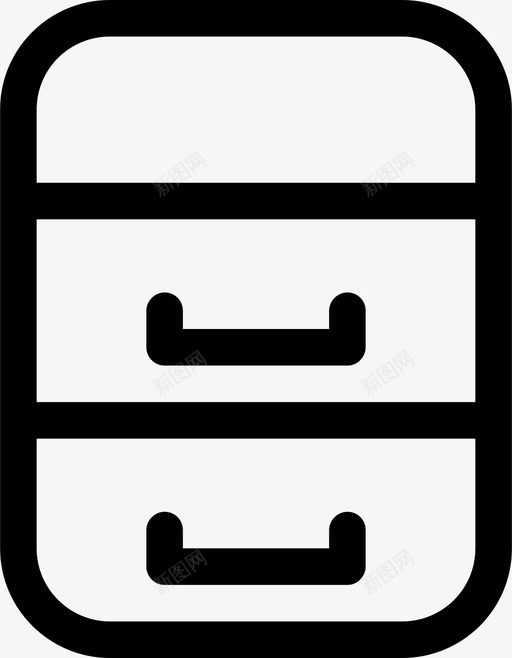 邮件存档文件柜图标svg_新图网 https://ixintu.com web和移动应用程序图标 存档 收件箱 文件 文件柜 邮件