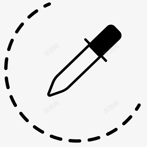 颜色选择器选择滴管图标svg_新图网 https://ixintu.com 拾取 滴管 选择 颜色选择器