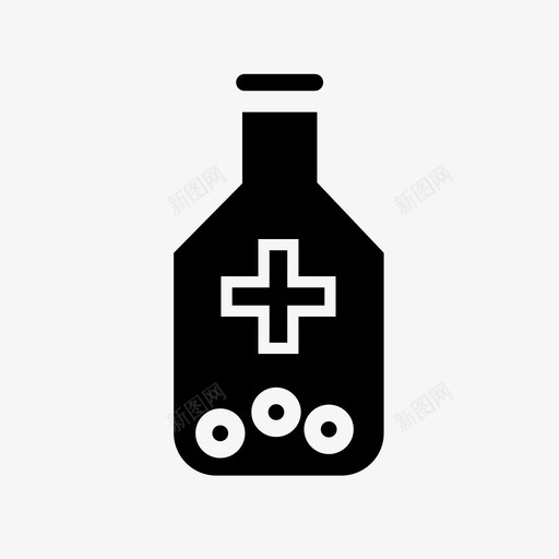药瓶医院的药药图标svg_新图网 https://ixintu.com 医院的药 药 药瓶
