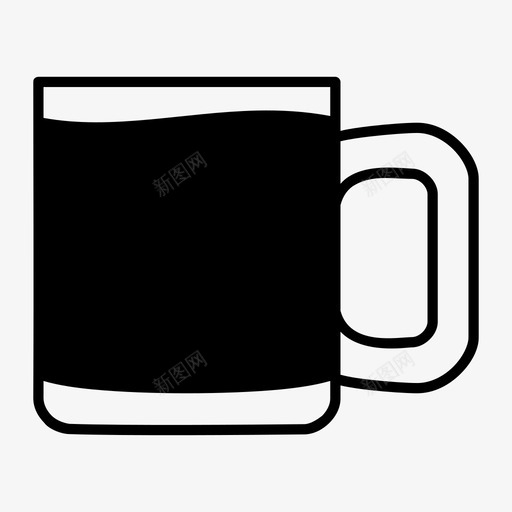 马克杯咖啡杯杯子图标svg_新图网 https://ixintu.com 咖啡杯 杯子 茶杯 饮料 饮料杯 马克杯