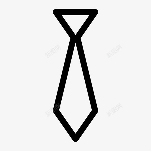 领带商务领带正式领带图标svg_新图网 https://ixintu.com 制服 商务领带 学校领带 正式领带 男士领带 领带