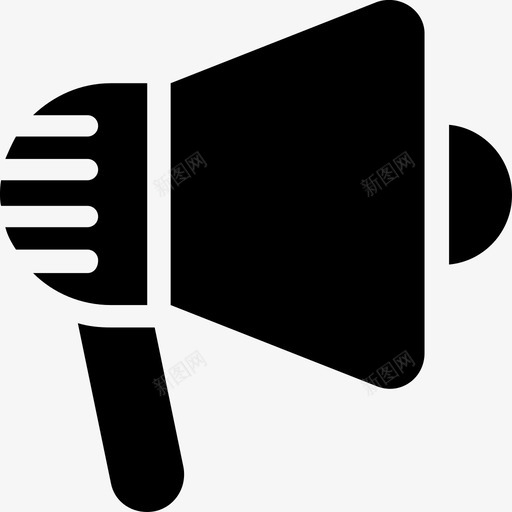 公告广播扩音器图标svg_新图网 https://ixintu.com 公告 广播 扩音器 网络和通信固态图标