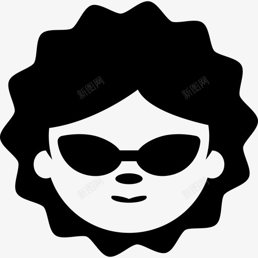 女人脸上戴着墨镜人人的象形图图标svg_新图网 https://ixintu.com 人 人的象形图 女人脸上戴着墨镜
