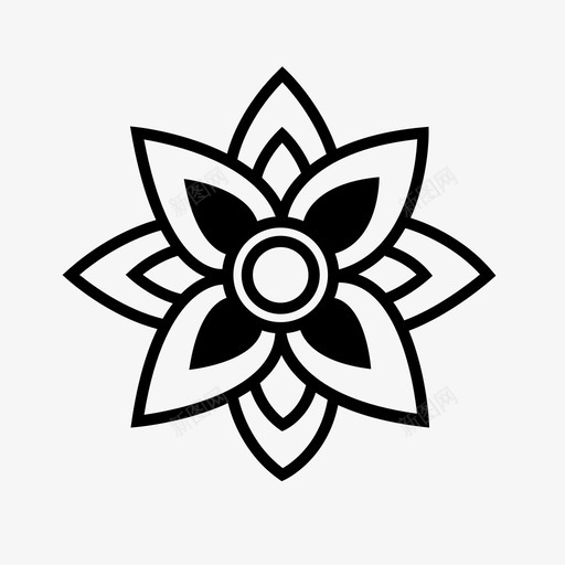 花花瓣图标svg_新图网 https://ixintu.com 花 花瓣