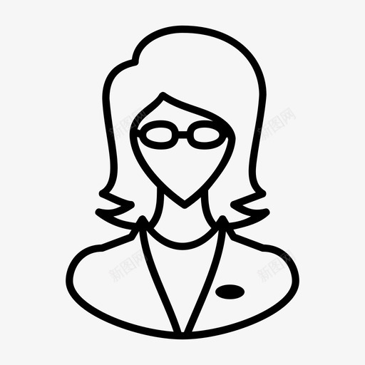 女商人化身美女图标svg_新图网 https://ixintu.com 企业家 化身 女商人 美女