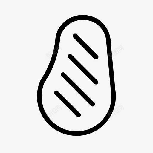 牛排烧烤烹饪图标svg_新图网 https://ixintu.com 烧烤 烹饪 牛排 肉