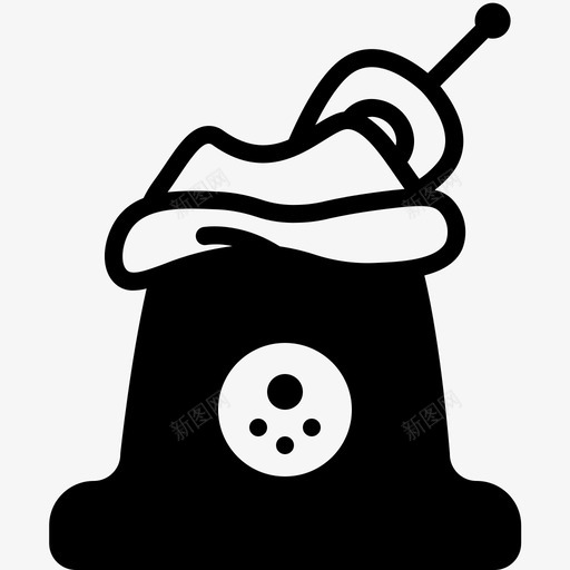 麻袋胡椒粉调味料图标svg_新图网 https://ixintu.com 厨房调味料 胡椒粉 调味料 香料 麻袋