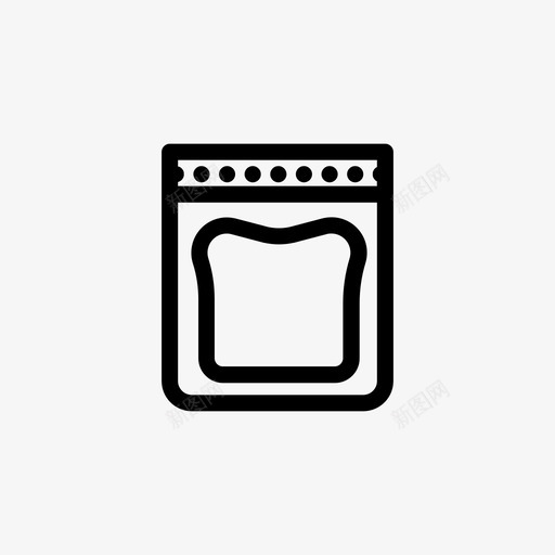 三明治包食物图标svg_新图网 https://ixintu.com 三明治 包 厨房 学校 烤面包 食物