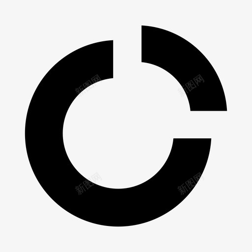 甜甜圈图表分析电子商务图标svg_新图网 https://ixintu.com 信息图表 分析 甜甜圈图表 电子商务 饼图