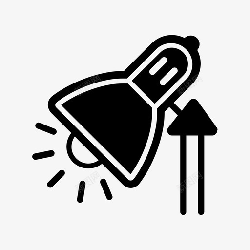 台灯灯发光图标svg_新图网 https://ixintu.com 发光 台灯 灯