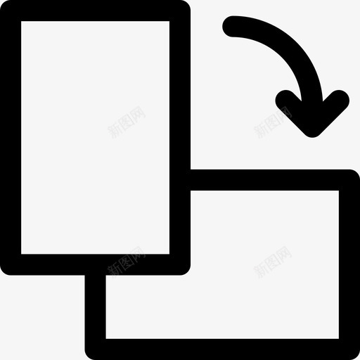 纵向箭头旋转方向图标svg_新图网 https://ixintu.com 旋转方向 纵向箭头