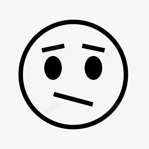 悲伤的脸表情情绪图标svg_新图网 https://ixintu.com 悲伤的脸 情绪 表情
