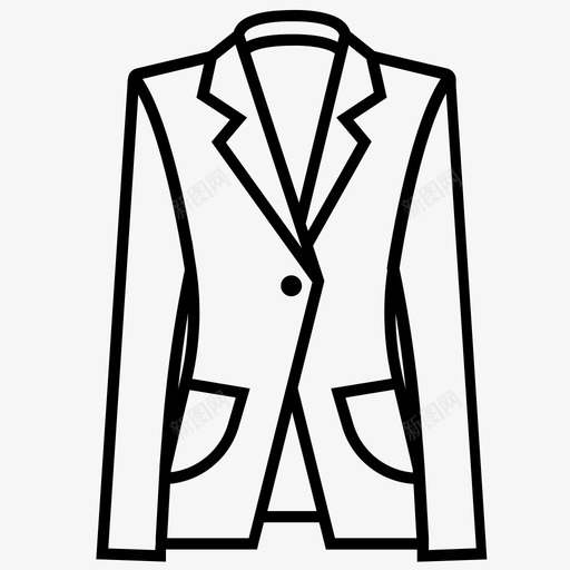 采购产品西装衣服外套图标svg_新图网 https://ixintu.com 外套 大衣 女式 衣服 采购产品西装 风衣 风衣系列