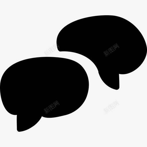 聊天泡泡网络儿童界面图标svg_新图网 https://ixintu.com 儿童界面 网络 聊天泡泡