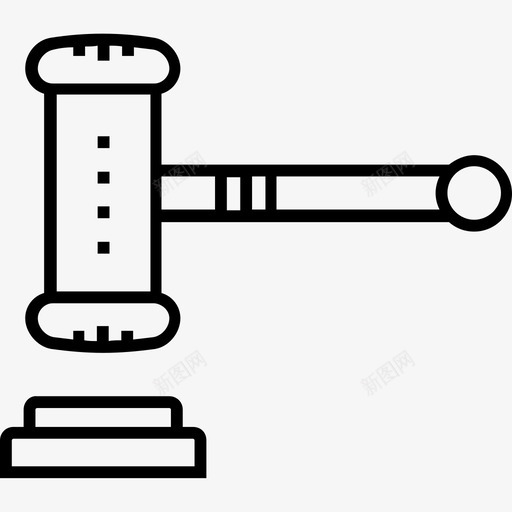 拍卖拍卖锤出价图标svg_新图网 https://ixintu.com 600金融平面线图标 出价 拍卖 拍卖锤 木槌