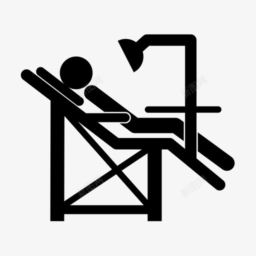 牙科椅临床口腔图标svg_新图网 https://ixintu.com 临床 口腔 牙科椅 病人