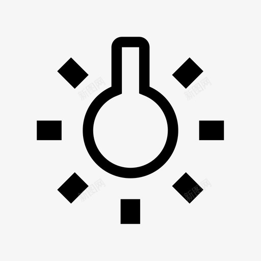 灯泡亮度想法图标svg_新图网 https://ixintu.com 亮度 想法 灯 灯泡