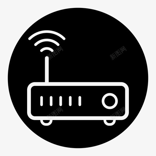 路由器互联网网络图标svg_新图网 https://ixintu.com wifi 互联网 无线 网络 计算机 路由器