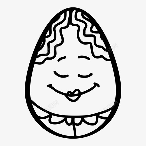 复活节蛋食物图标svg_新图网 https://ixintu.com 复活节蛋 食物
