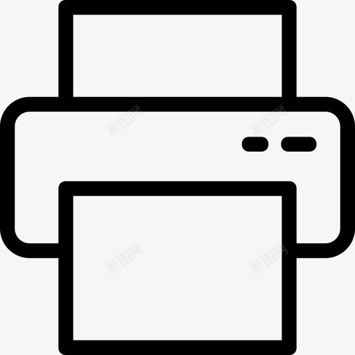 打印机传真机激光打印机图标svg_新图网 https://ixintu.com 传真机 喷墨打印机 打印机 激光打印机 科技线图标