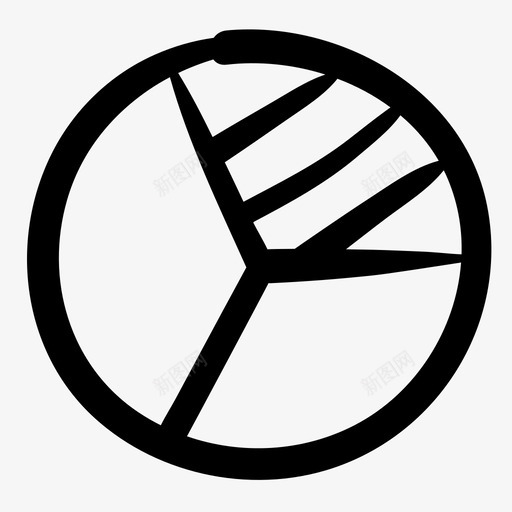饼图分析图表图标svg_新图网 https://ixintu.com 分析 图表 涂鸦商业商店财务 统计 饼图
