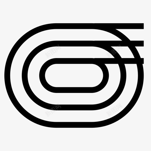跑步奥运会赛马场图标svg_新图网 https://ixintu.com 体育 体育健身线图标 奥运会 赛马场 跑步