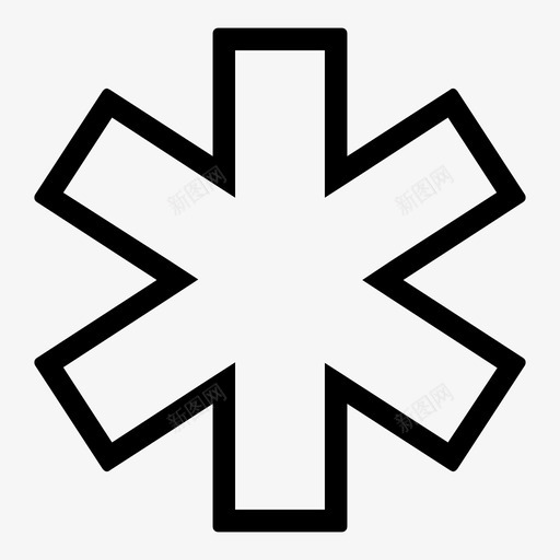 星号web应用程序图标svg_新图网 https://ixintu.com web应用程序 星号