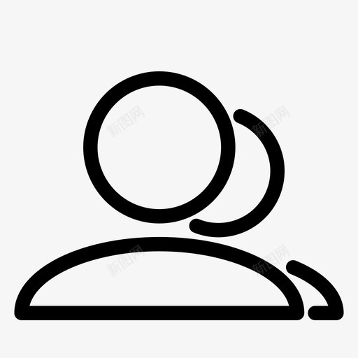 用户账户男性图标svg_新图网 https://ixintu.com 个人 功能 用户 男性 账户