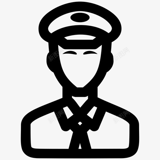 水手船长胡子图标svg_新图网 https://ixintu.com 水手 胡子 船 船长 西装 领航员