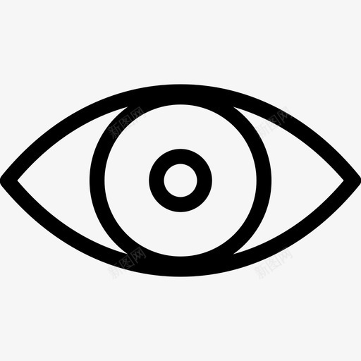 眼睛身体部位人眼图标svg_新图网 https://ixintu.com 人眼 医疗线图标 器官 眼睛 视图 身体部位