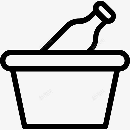 酒桶酒香槟图标svg_新图网 https://ixintu.com 派对和庆祝线图标 酒 酒桶 酒瓶 香槟