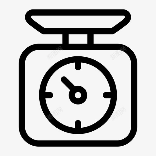厨房秤支票工具图标svg_新图网 https://ixintu.com 厨房秤 工具 支票 重量